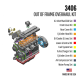 CAT 3406A Rebuild Overhaul OUT OF FRAME GASKET KIT - For Caterpillar 3406A Truck, Marine, Industrial & Machine Engines