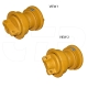 New 1205746 (2880934) Singel Flange Roller Replacement suitable for Caterpillar
