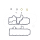 New 1422222 Oil Cooler & Lines Gasket Kit Replacement suitable for Caterpillar 3116 Engine Serial Nos. 55K, 1SK, 2FR
