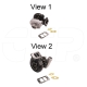 New CAT 7C3446 (6I1125, 0R4543) Turbocharger Caterpillar Aftermarket for CAT 3054, 416, 416B, 416C, 426, 426B, 426C, 428, 428B, 428C, 436 and more
