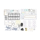CAT 3306 Rebuild Overhaul Gasket Kit for Caterpillar 3306, 235, 235B,, 235, 235D, 300BL, 350, 350L E300, E300B EL300, EL300B