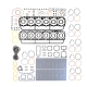 CAT 3406 Rebuild Overhaul Gasket Kit for Caterpillar 3406, D8N