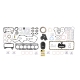 CAT C-9 Rebuild Overhaul Gasket Kit for Caterpillar C9, 330D, 330D  L
